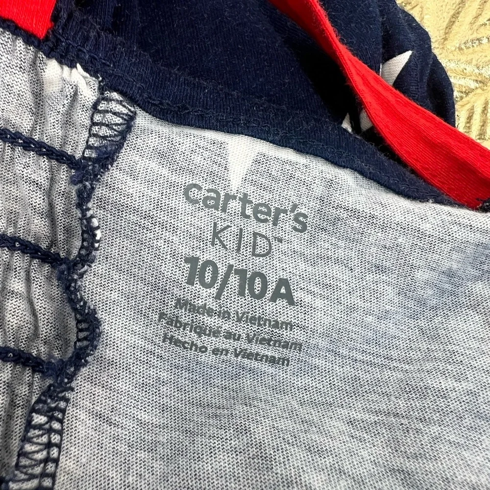 ⭐ Carter’s‎ Girls Romper | Size 10/10A | Navy Stars Red Straps